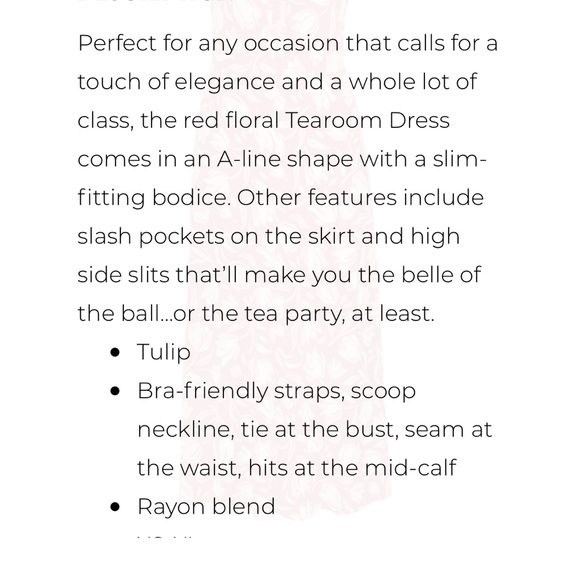 Cabi tearoom dress L NEW - Picture 6 of 7